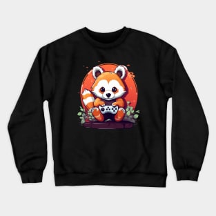 Gamer Red Panda Crewneck Sweatshirt